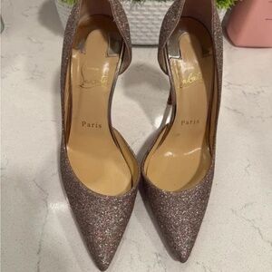 Christian Louboutin Iriza Glitter Pump with Box